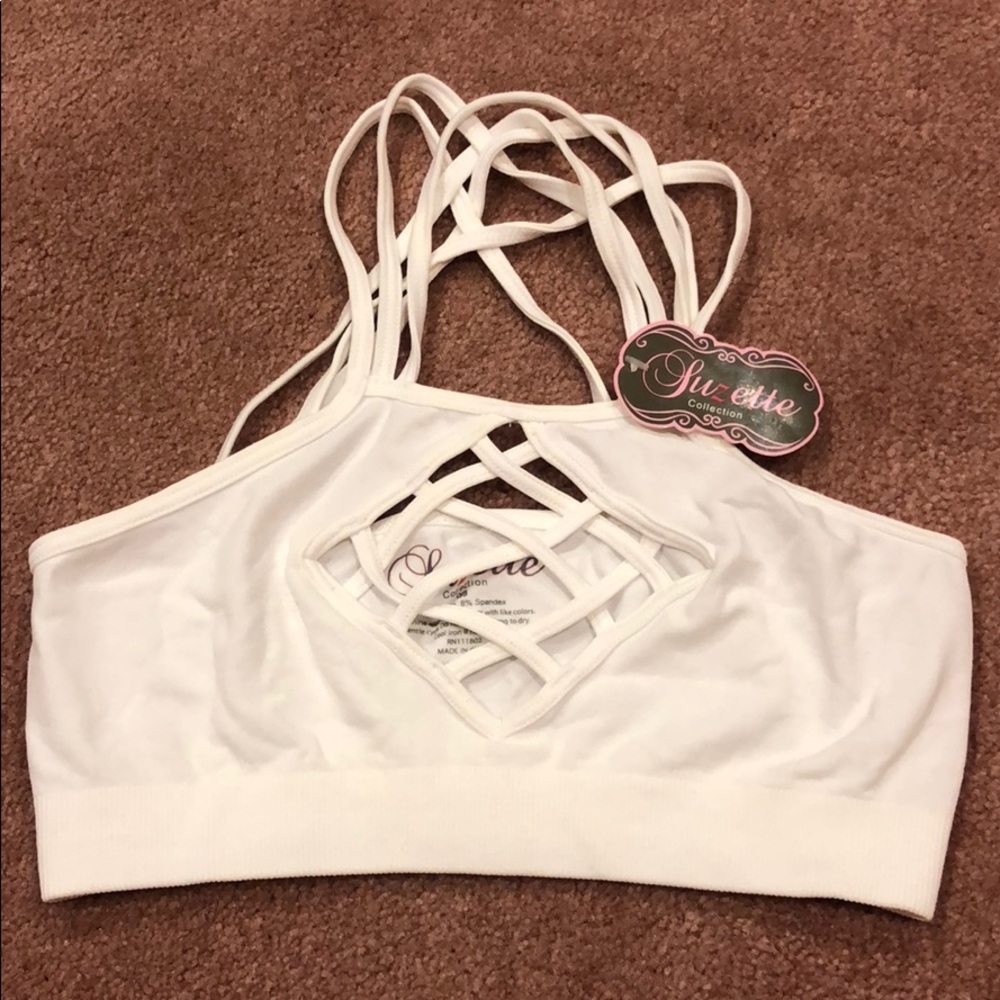 White bralette
